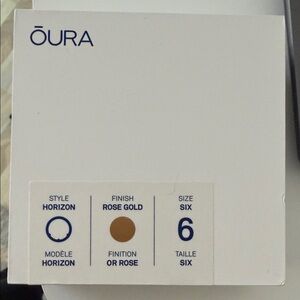 Oura Horizon Ring in Rose Gold